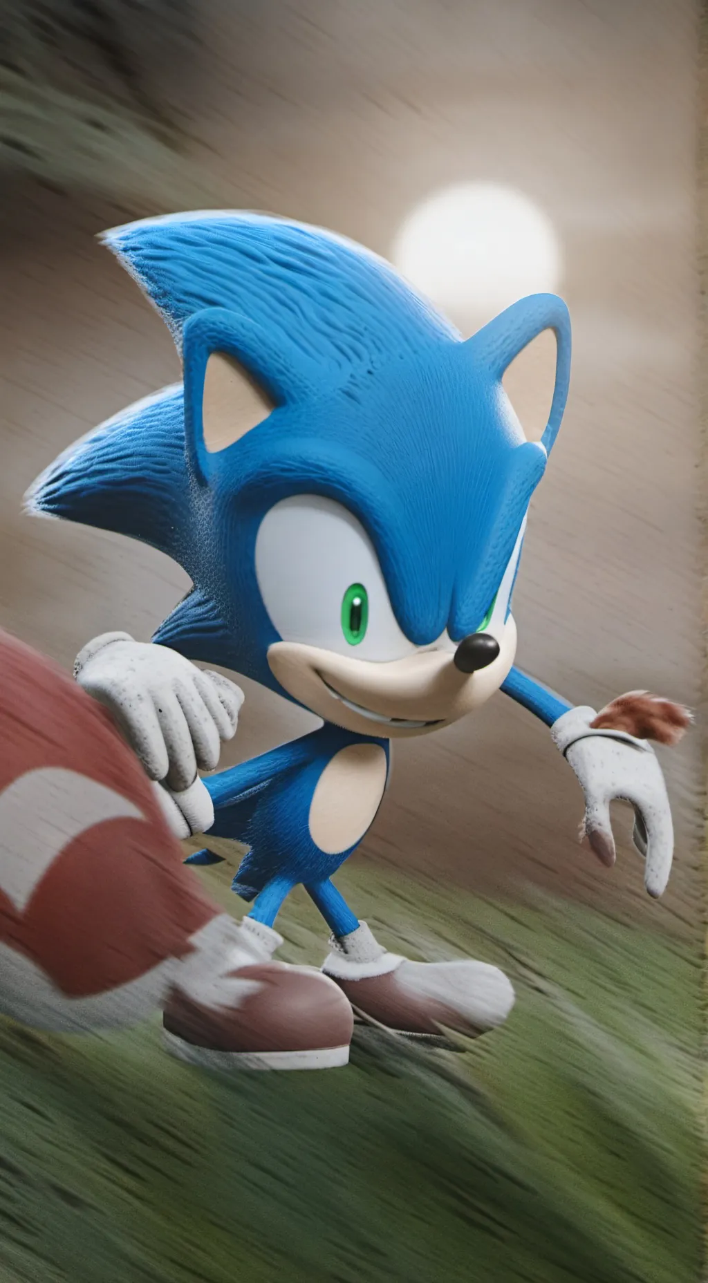 ai character: Sonic the hedgehog background