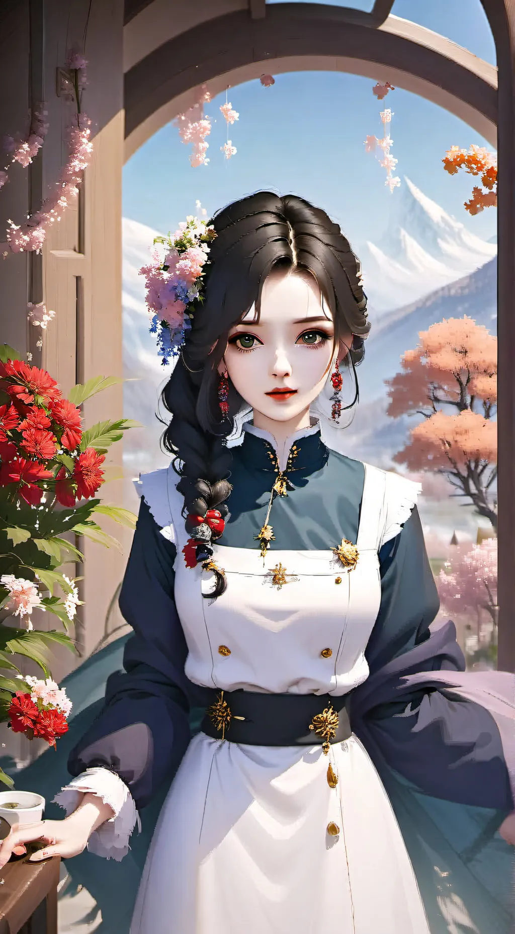 ai character: ализа background