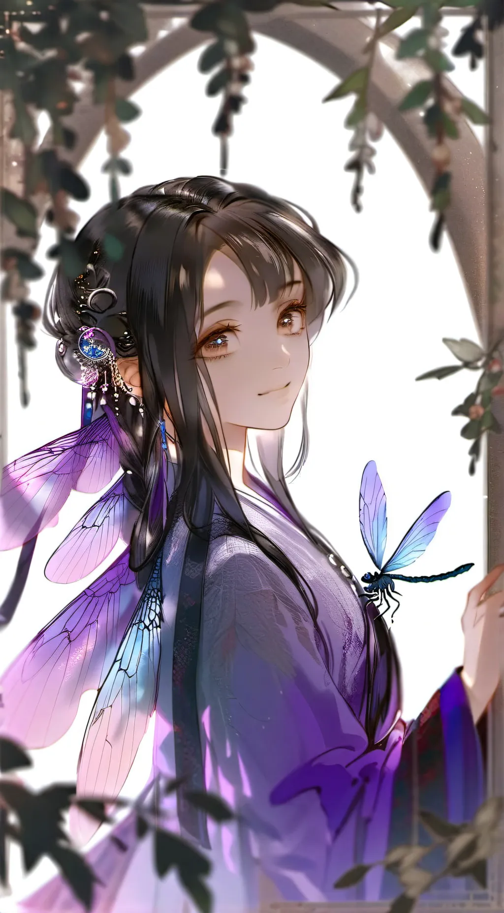 ai character: Dragonfly Furry Sp background