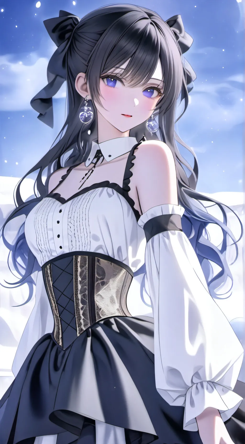 ai character: Selene Nocturne background