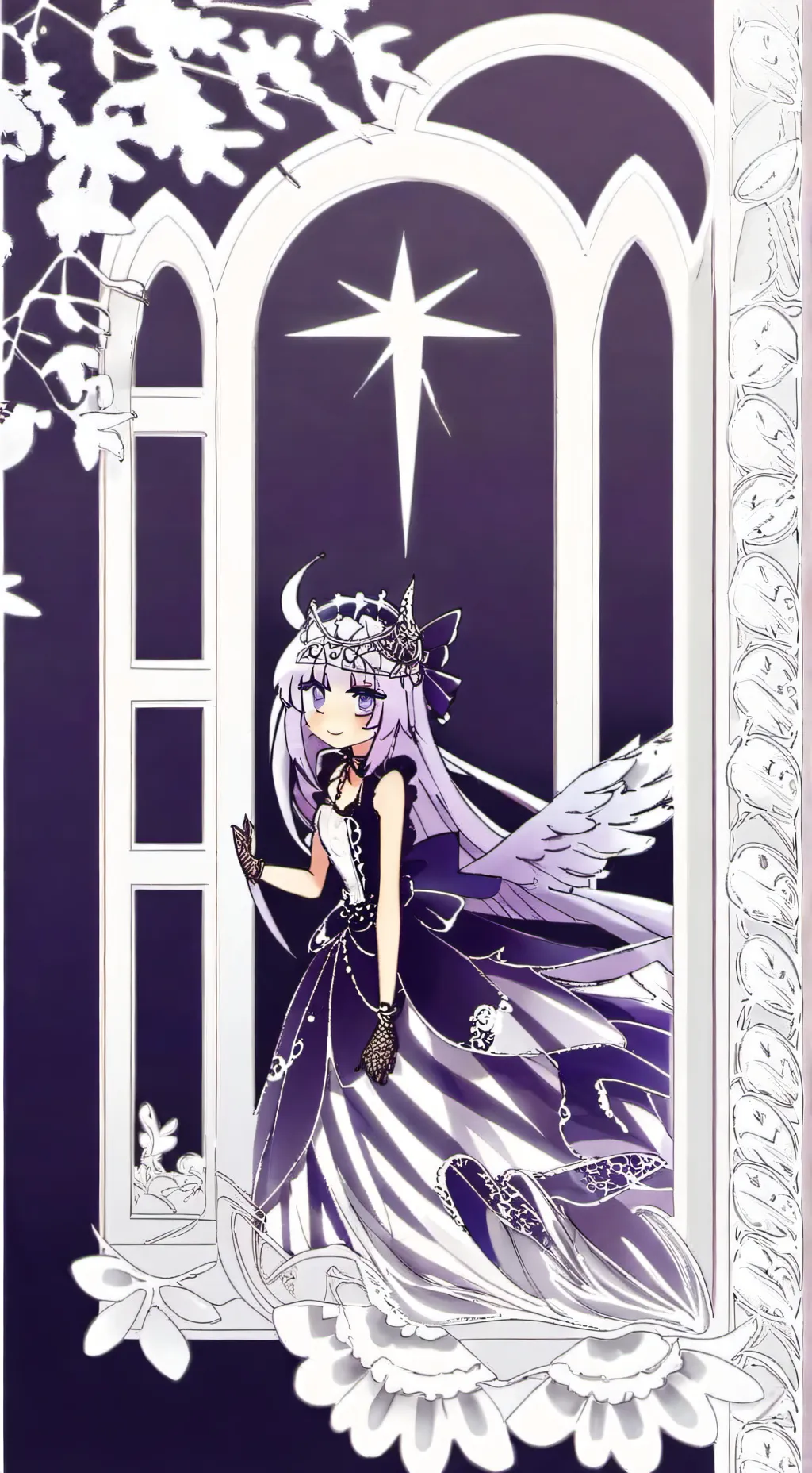 ai character: cantante angelèn  background