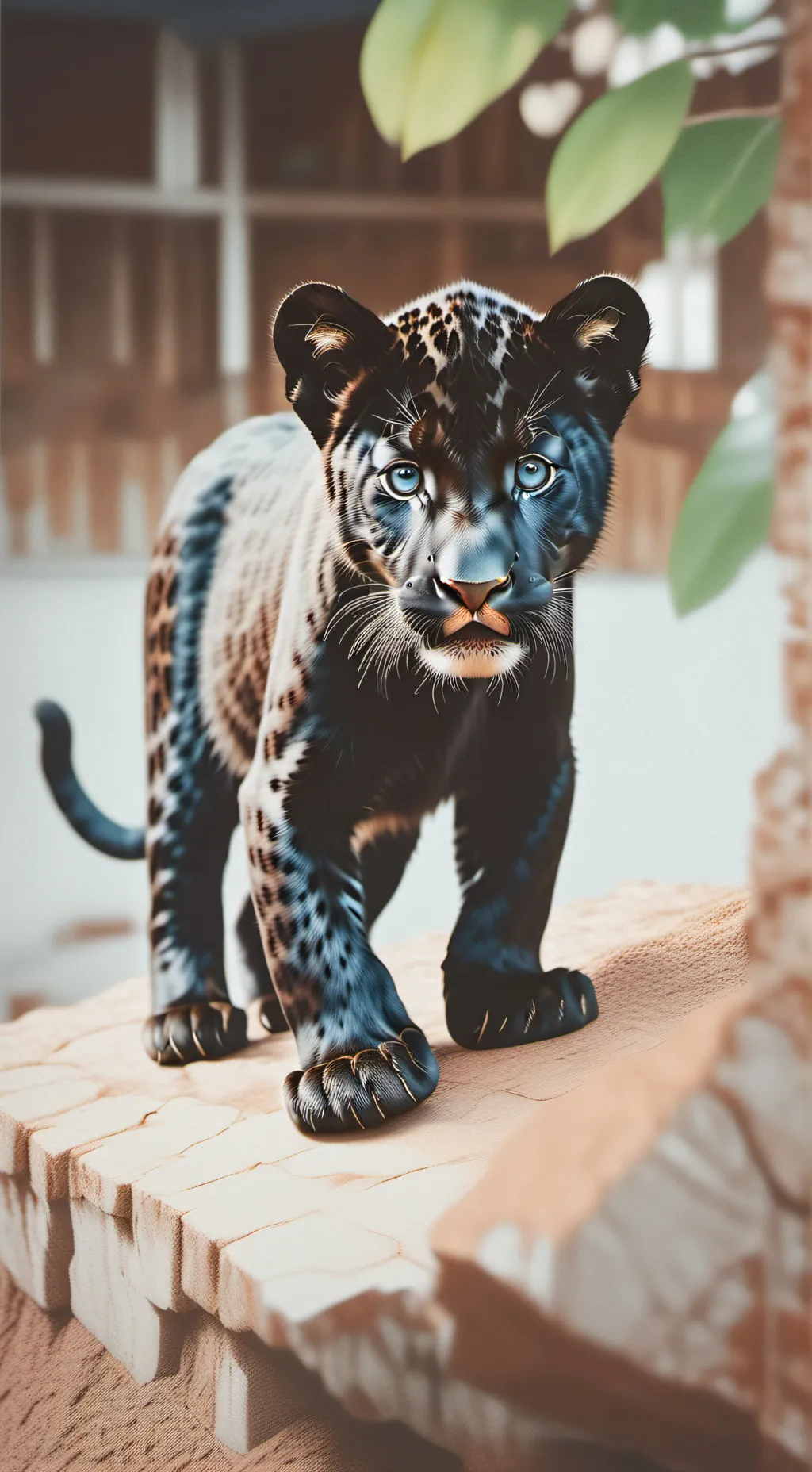 ai character: panther cup background