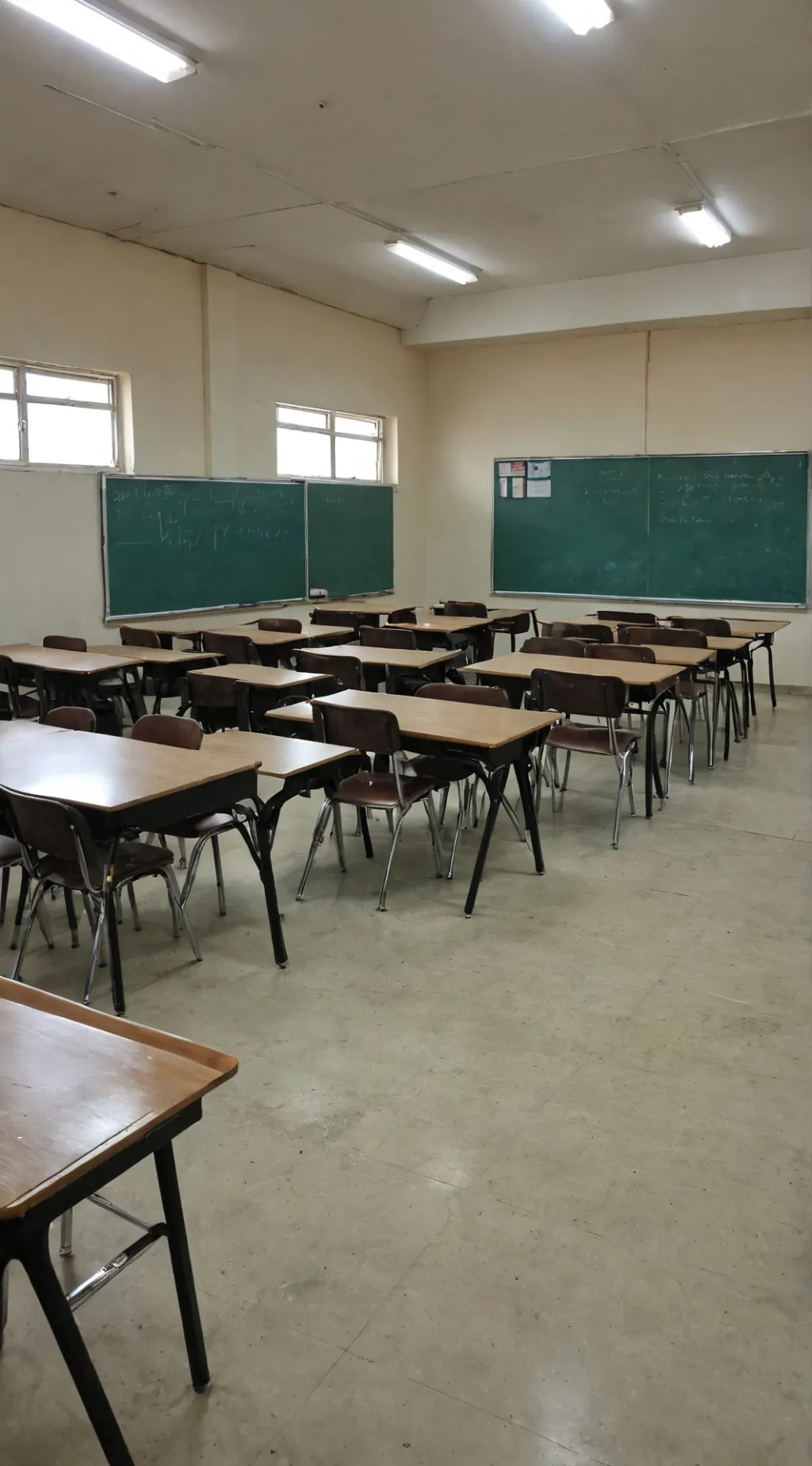 ai character: classroom  background