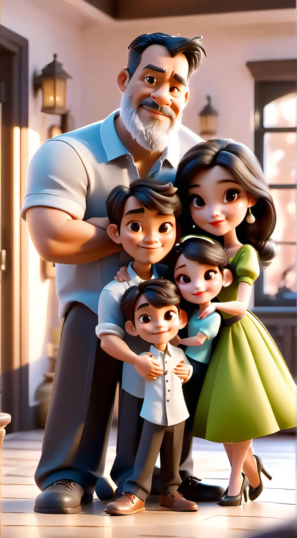 ai character: FAMILY background