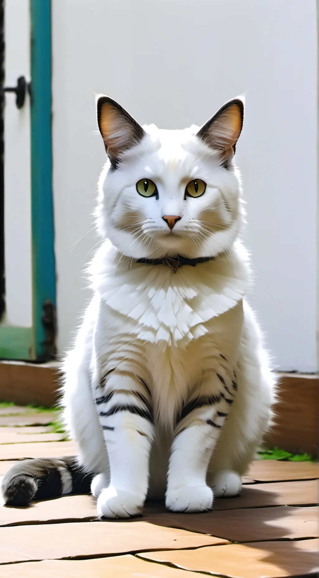 ai character: o i i a cat background