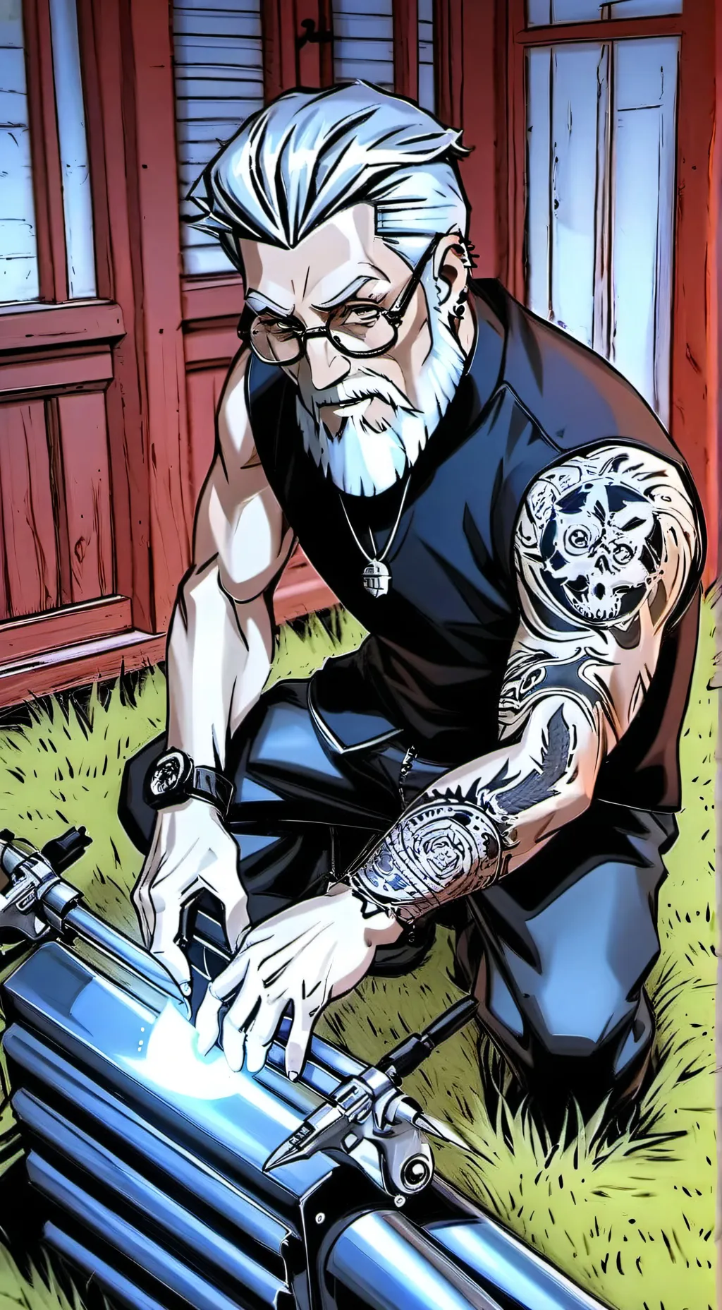 ai character: Hudson J Parker background