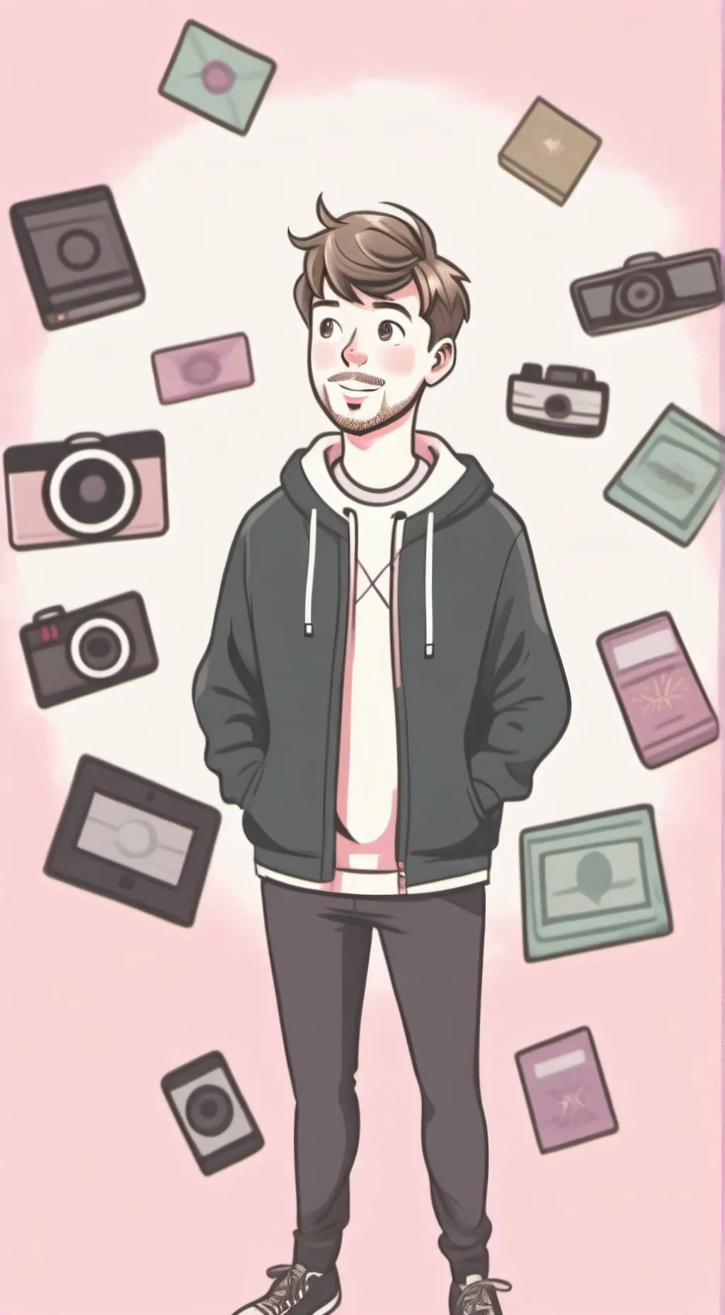 ai character: Mr. Beast background