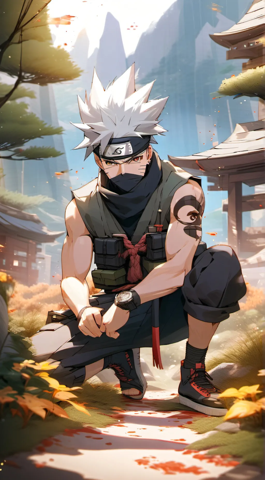 ai character: Equipo 7 antiguo background