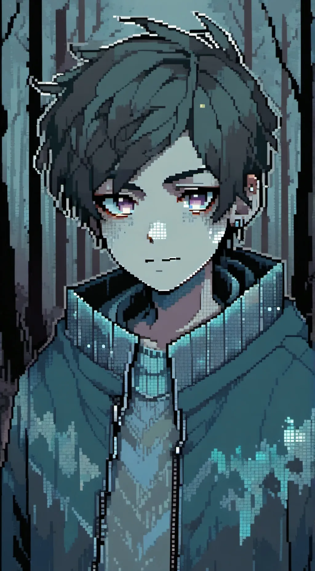 ai character: Ticci toby background