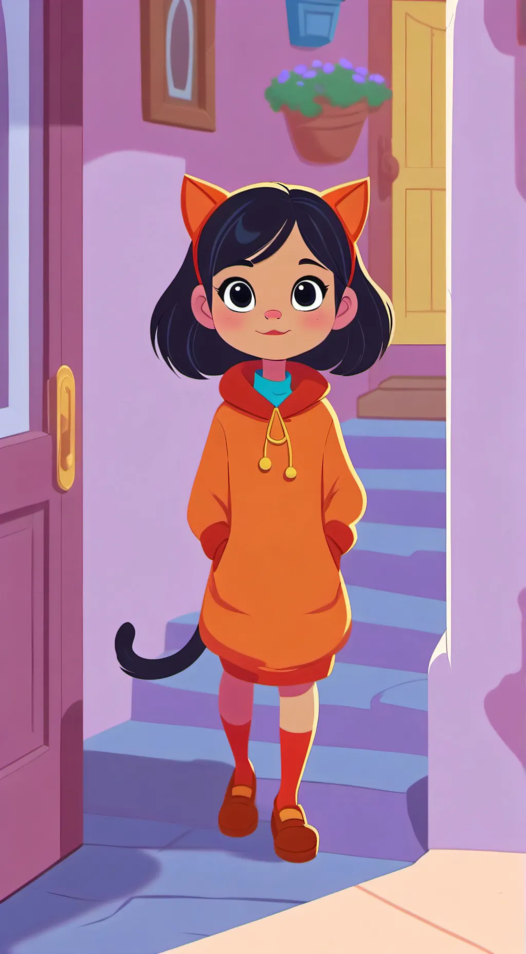 ai character: Kitty background