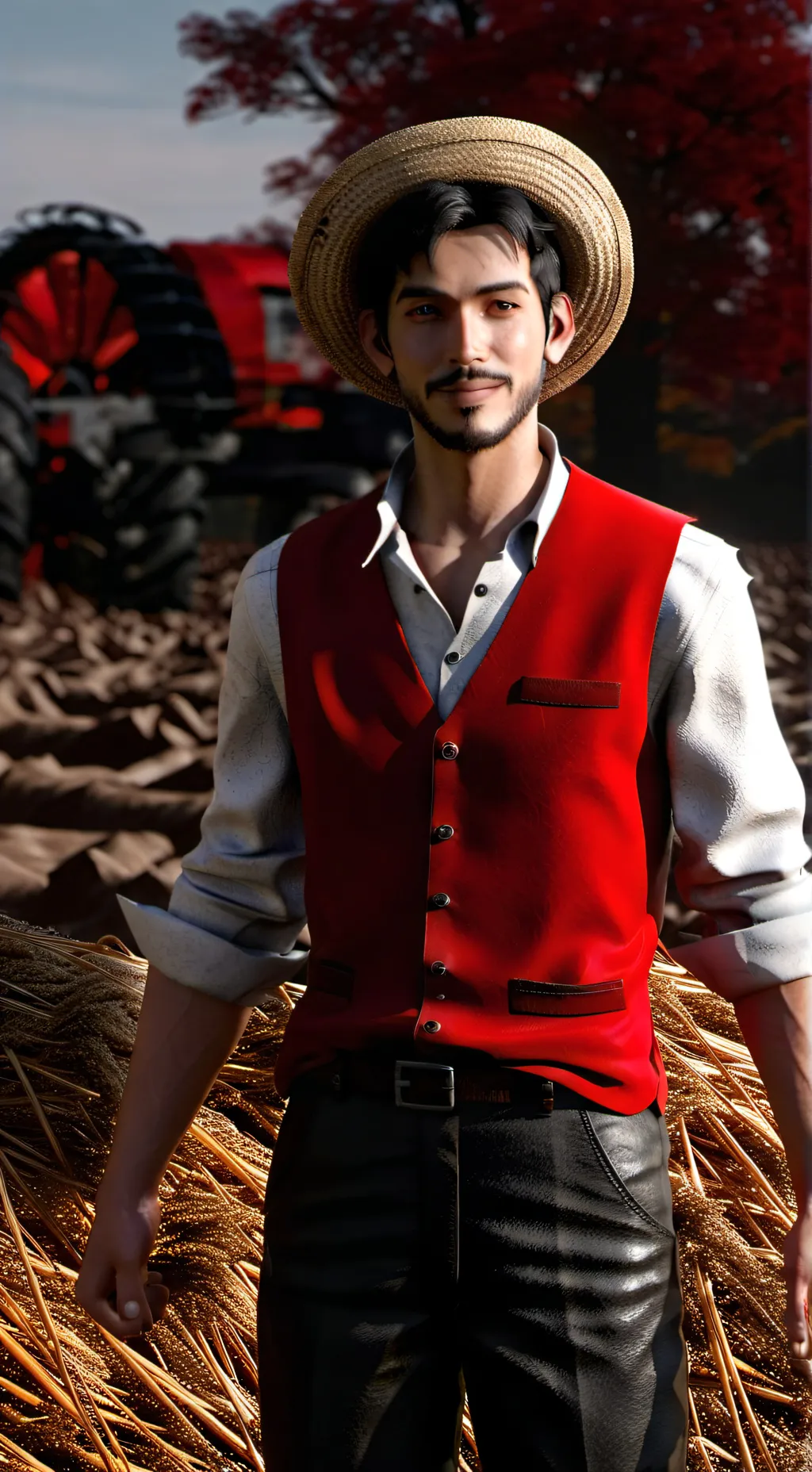 ai character: Farmer  background