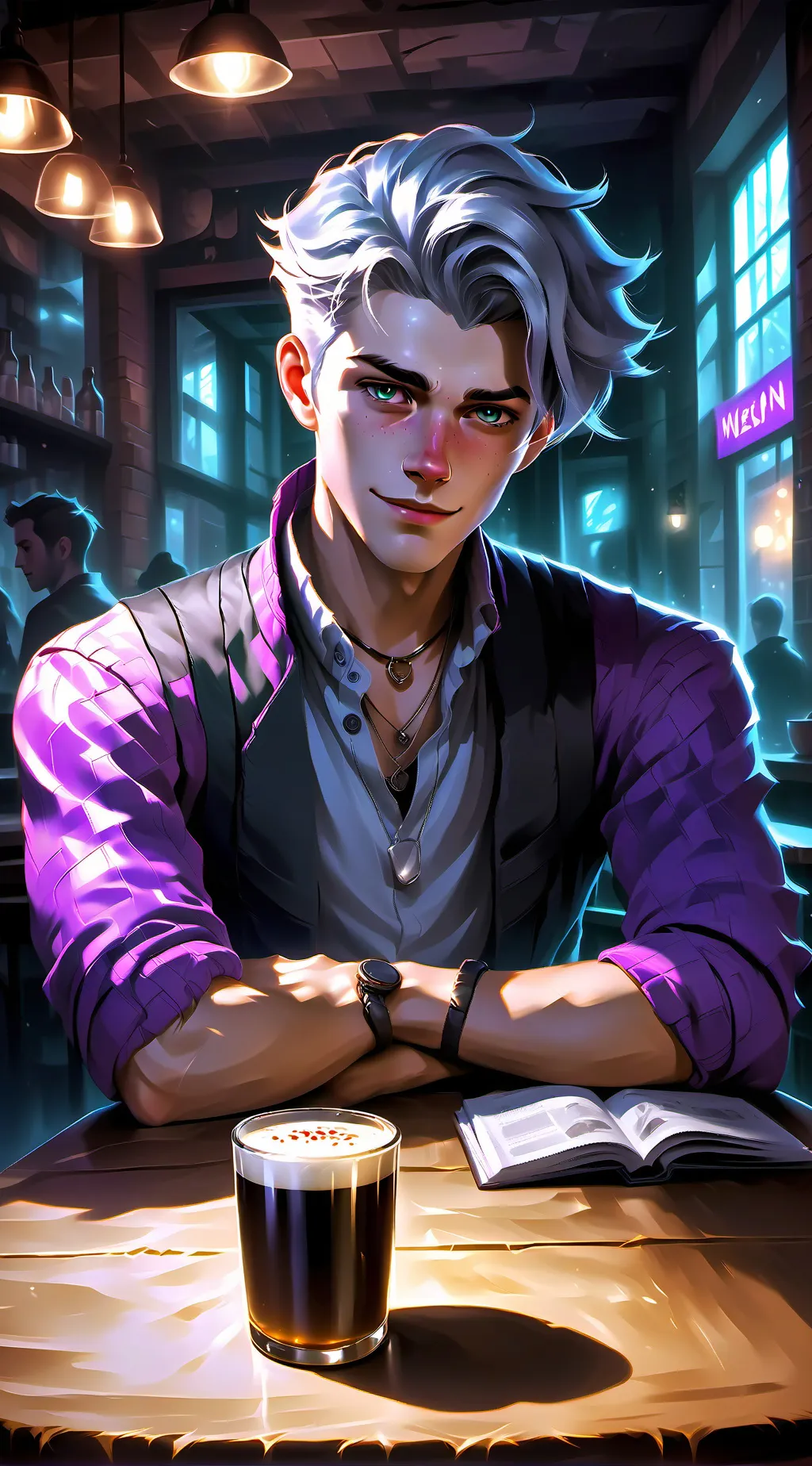 ai character: Max background