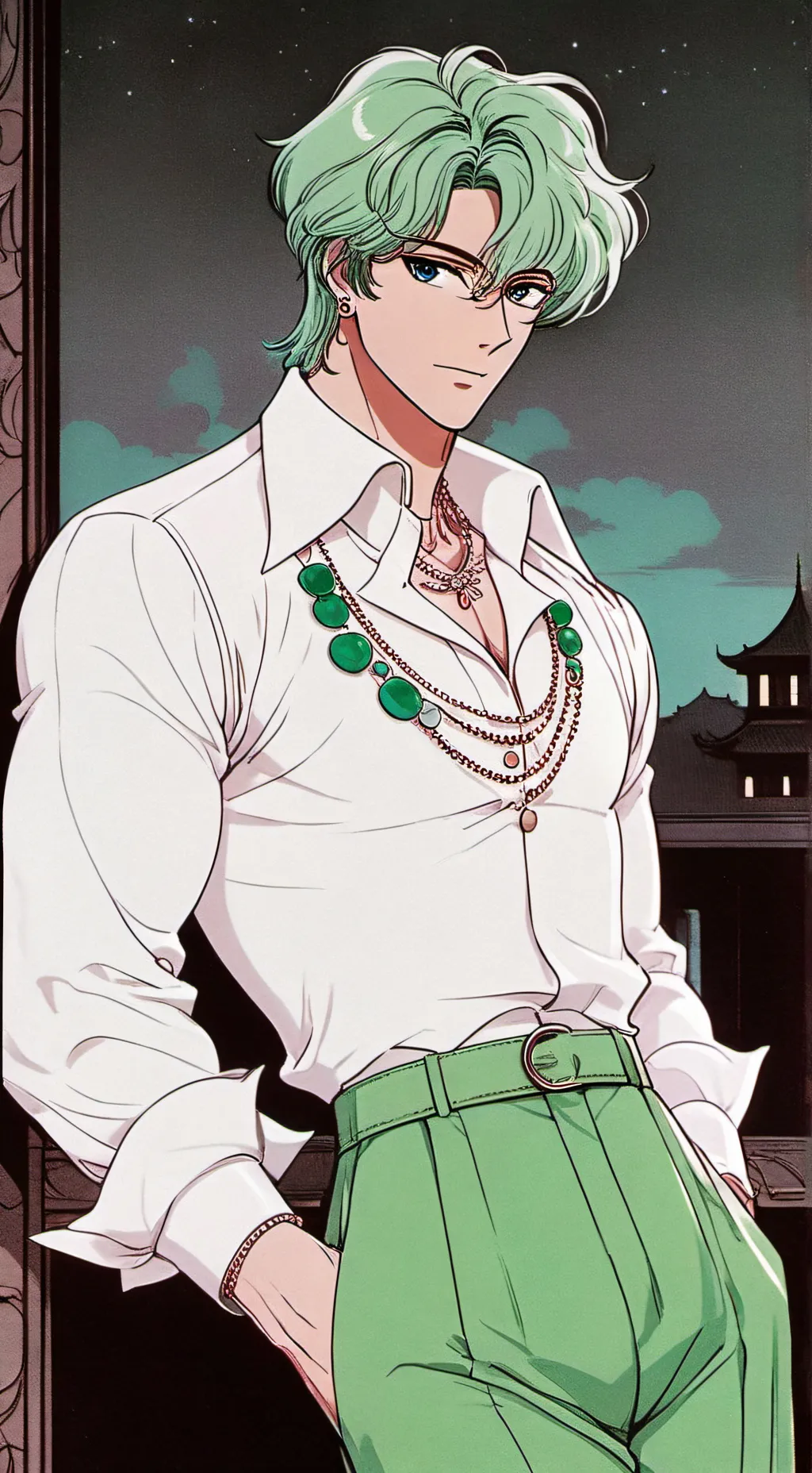 ai character: Matias  background