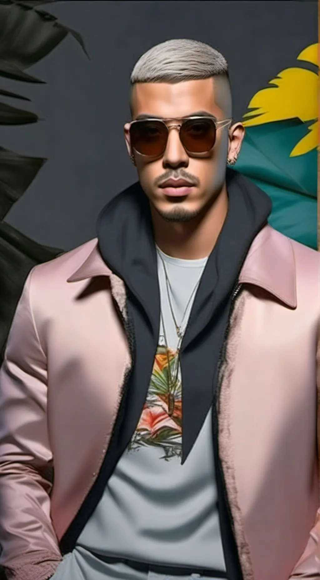 ai character: Bad Bunny background