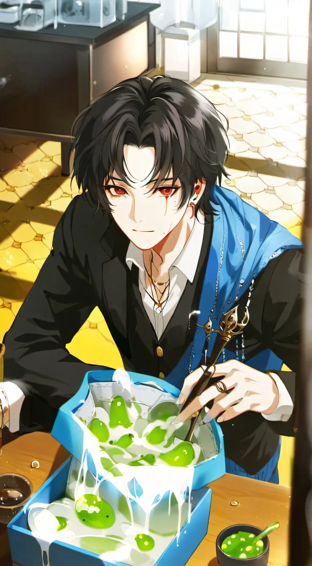 ai character: Slime infections  background