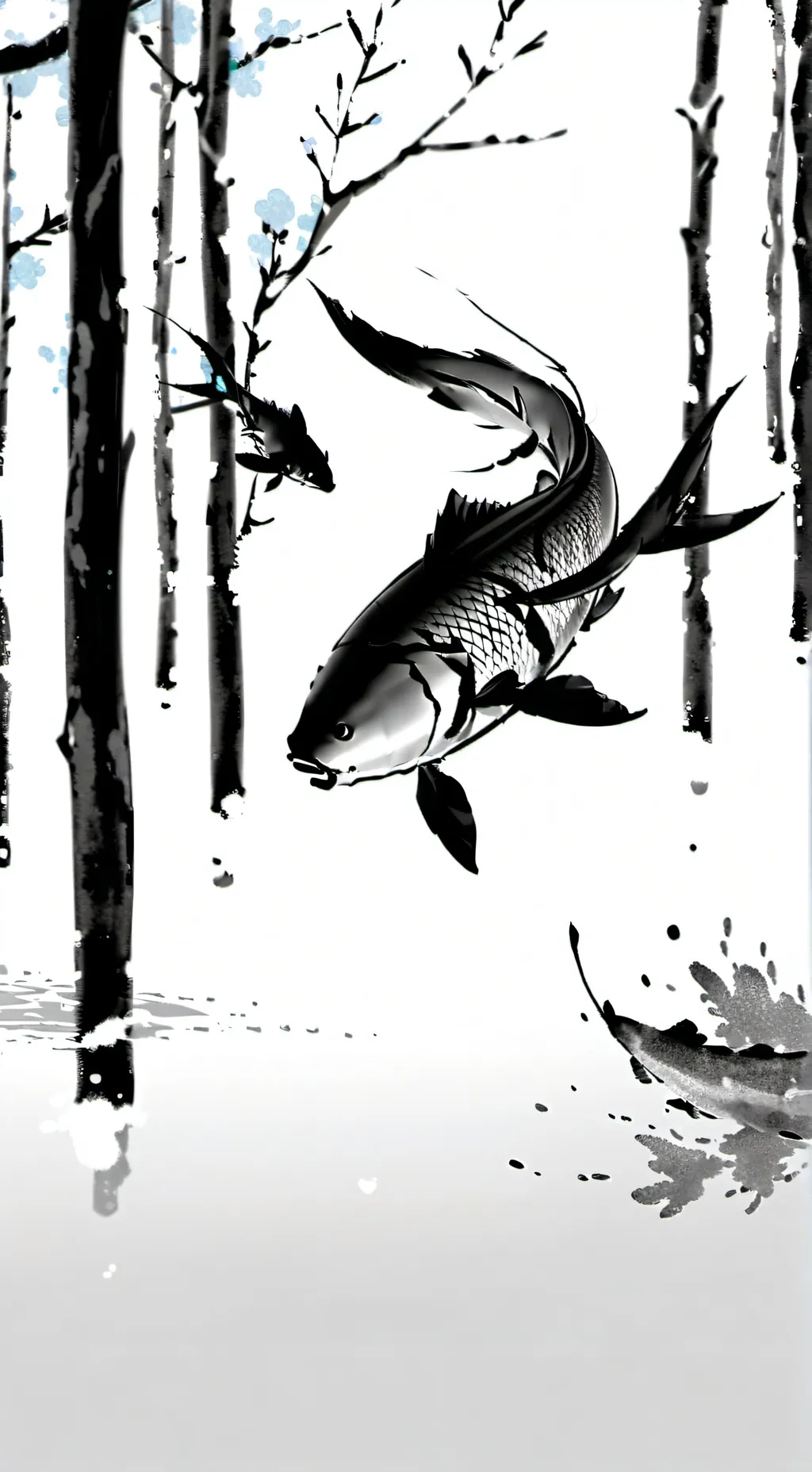 ai character: Fish background