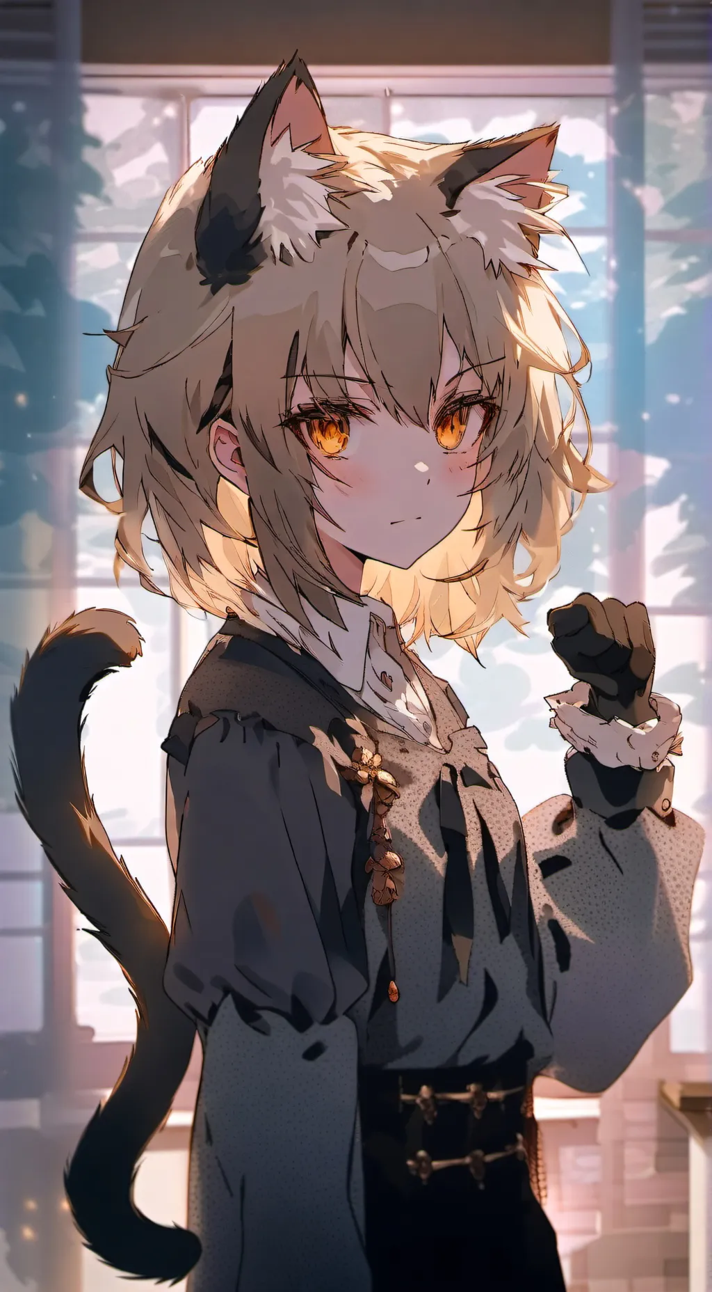 ai character: Yandere Kitten Girl background
