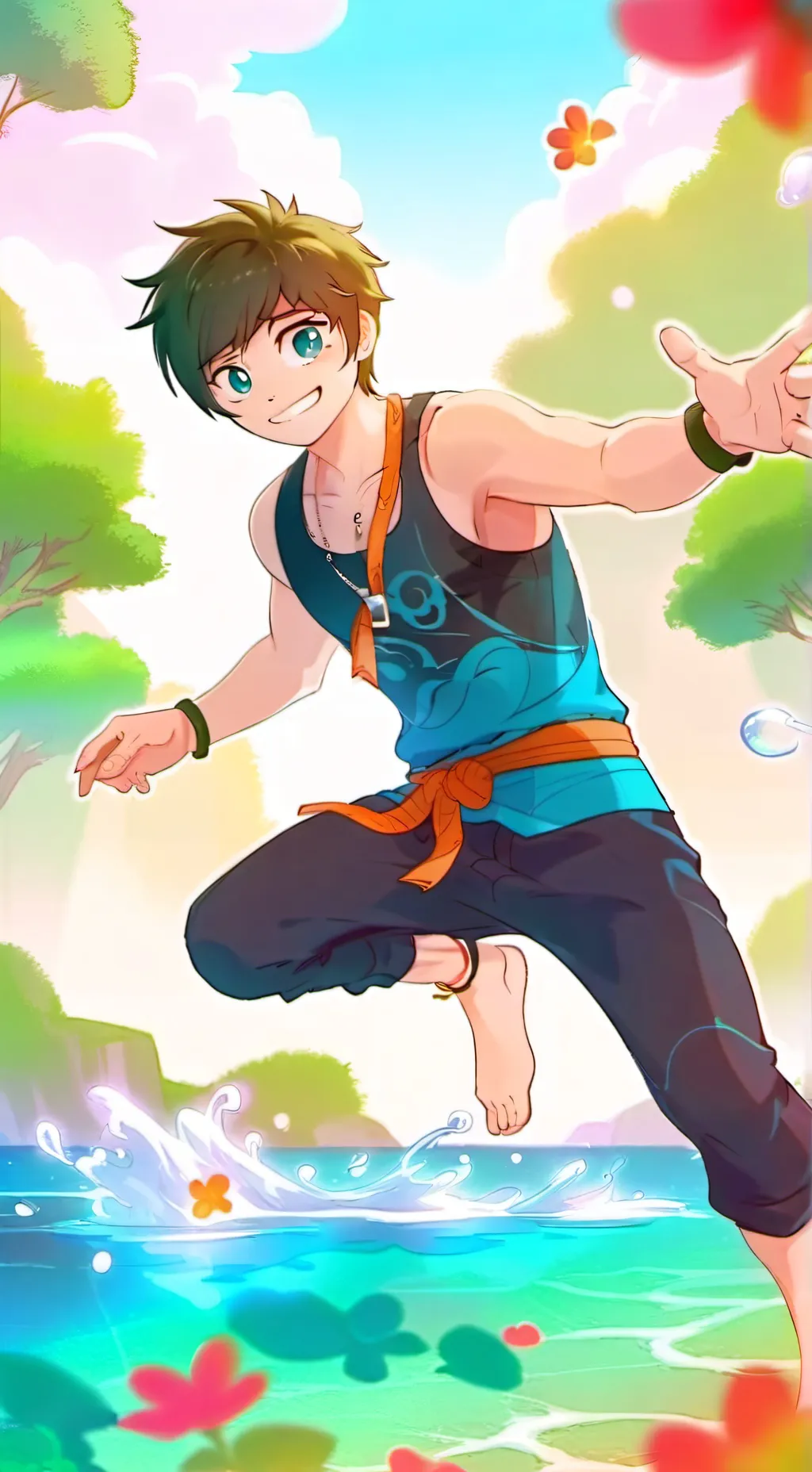 ai character: sparta y raptor  background