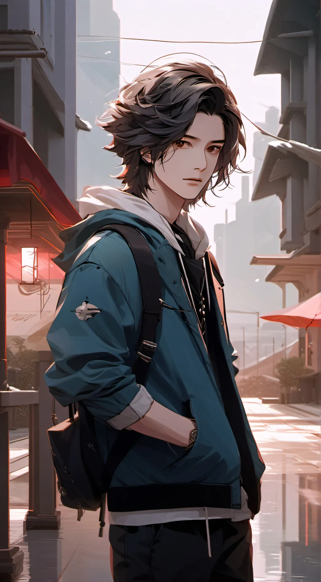 ai character: Ângelo  background