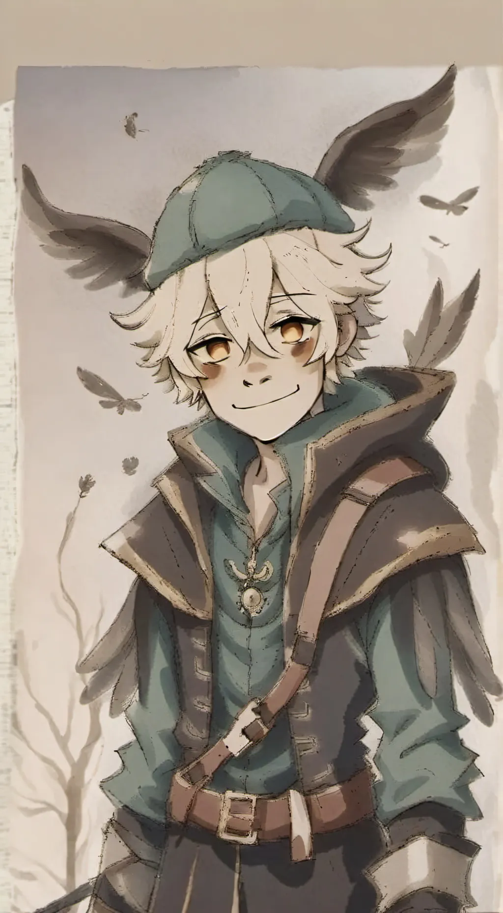 ai character: Mychael 🍄💚 background