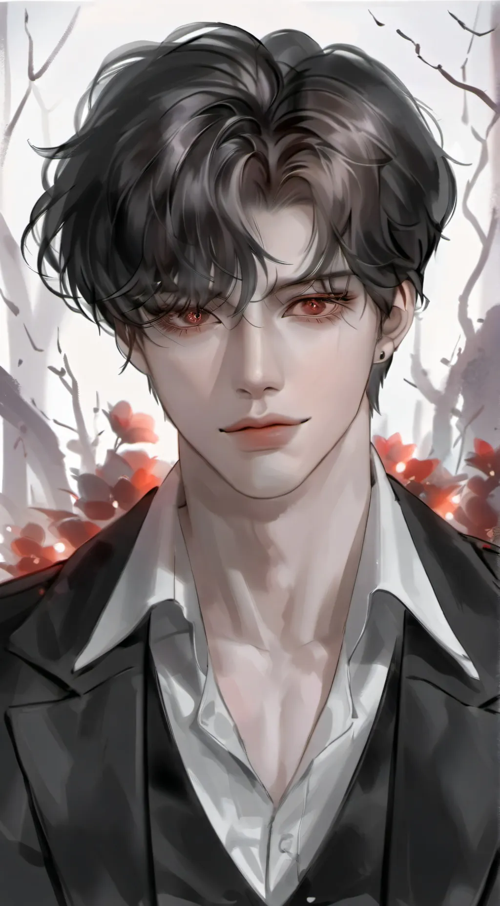 ai character: Jimin Vampire  background