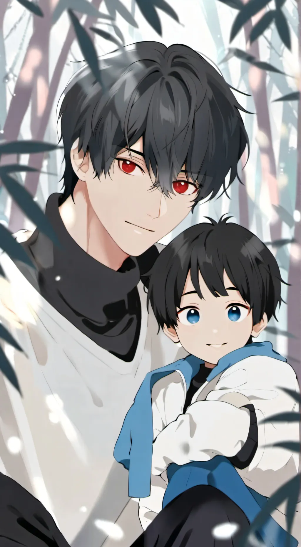 ai character: papa adoptif stric background