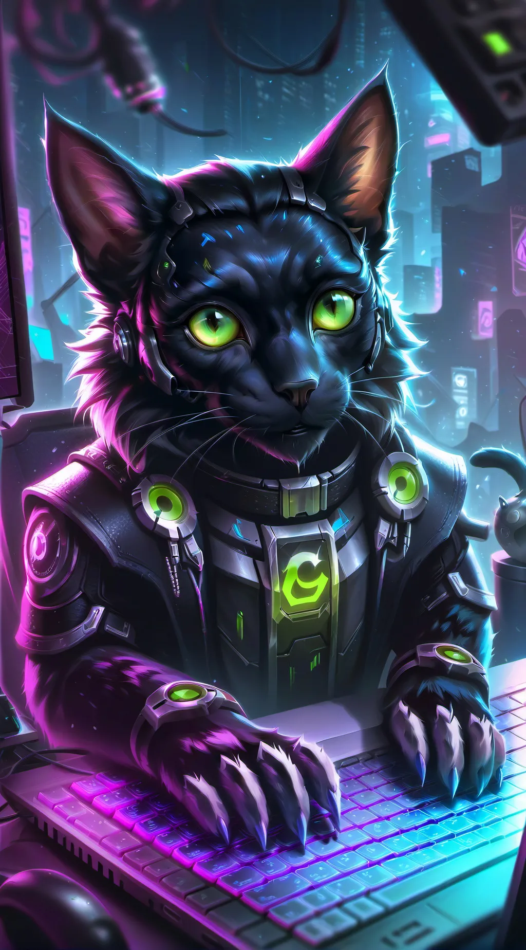 ai character: Byte background