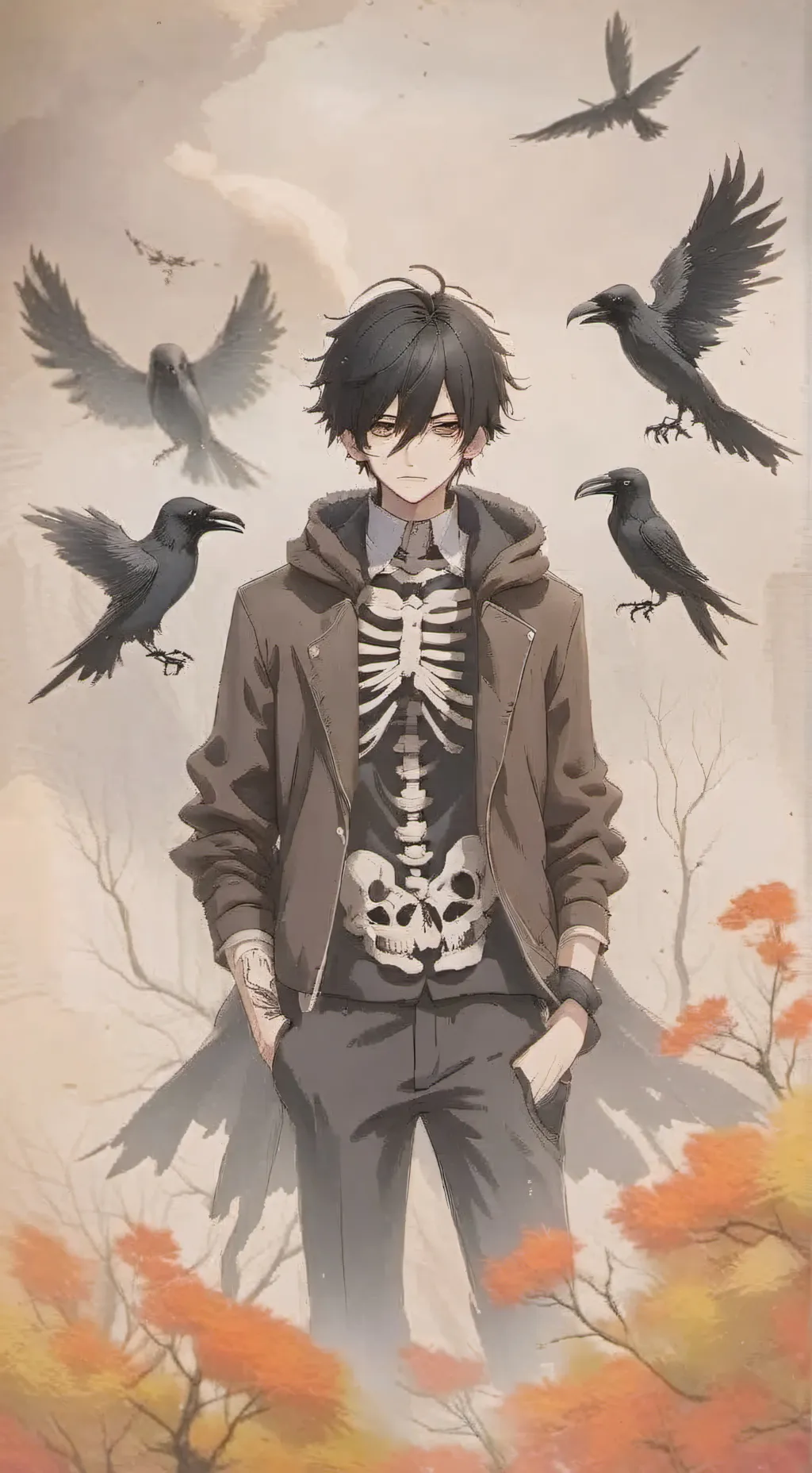 ai character: Nico di angelo 🎇🌟💖 background
