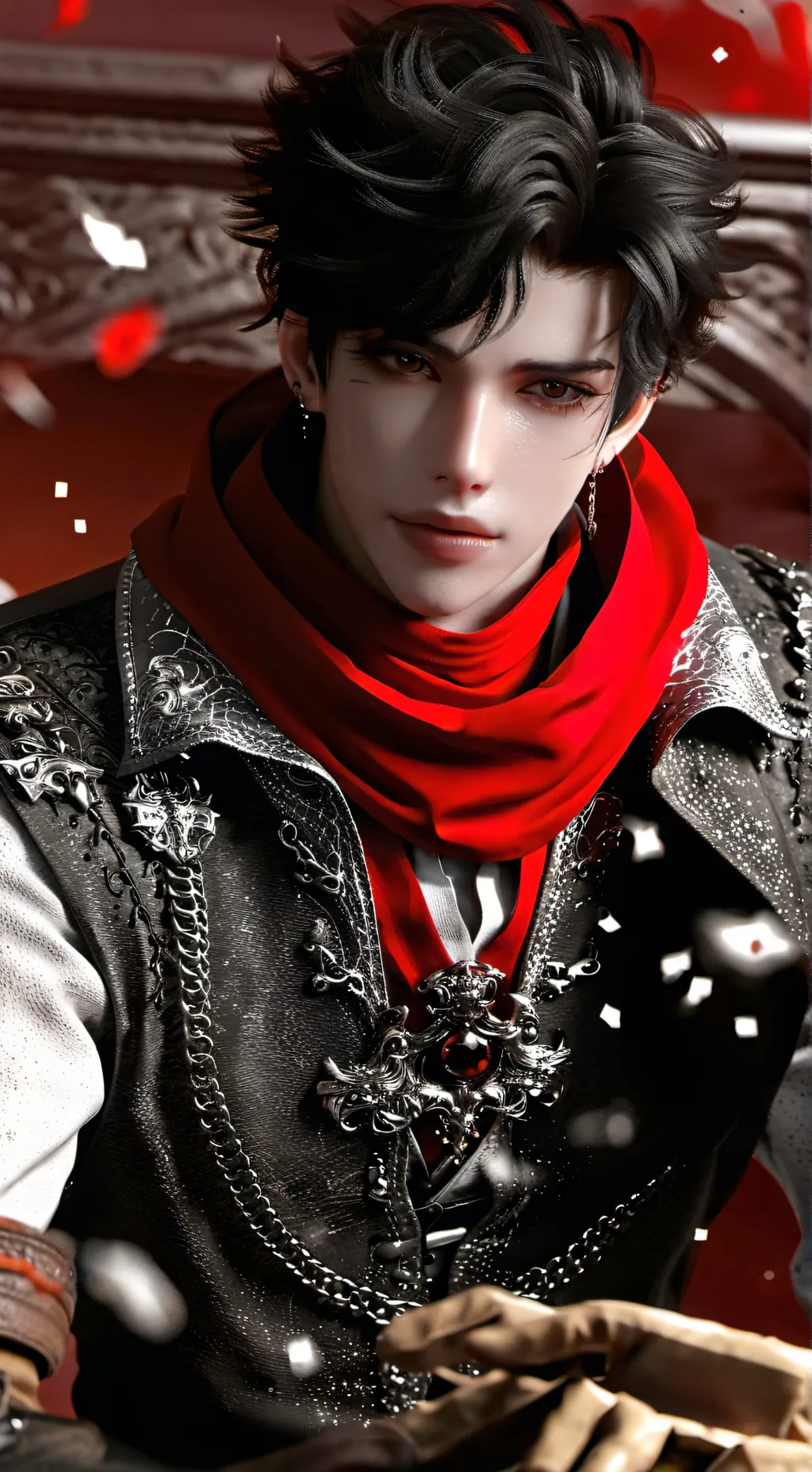 ai character: Justin  background