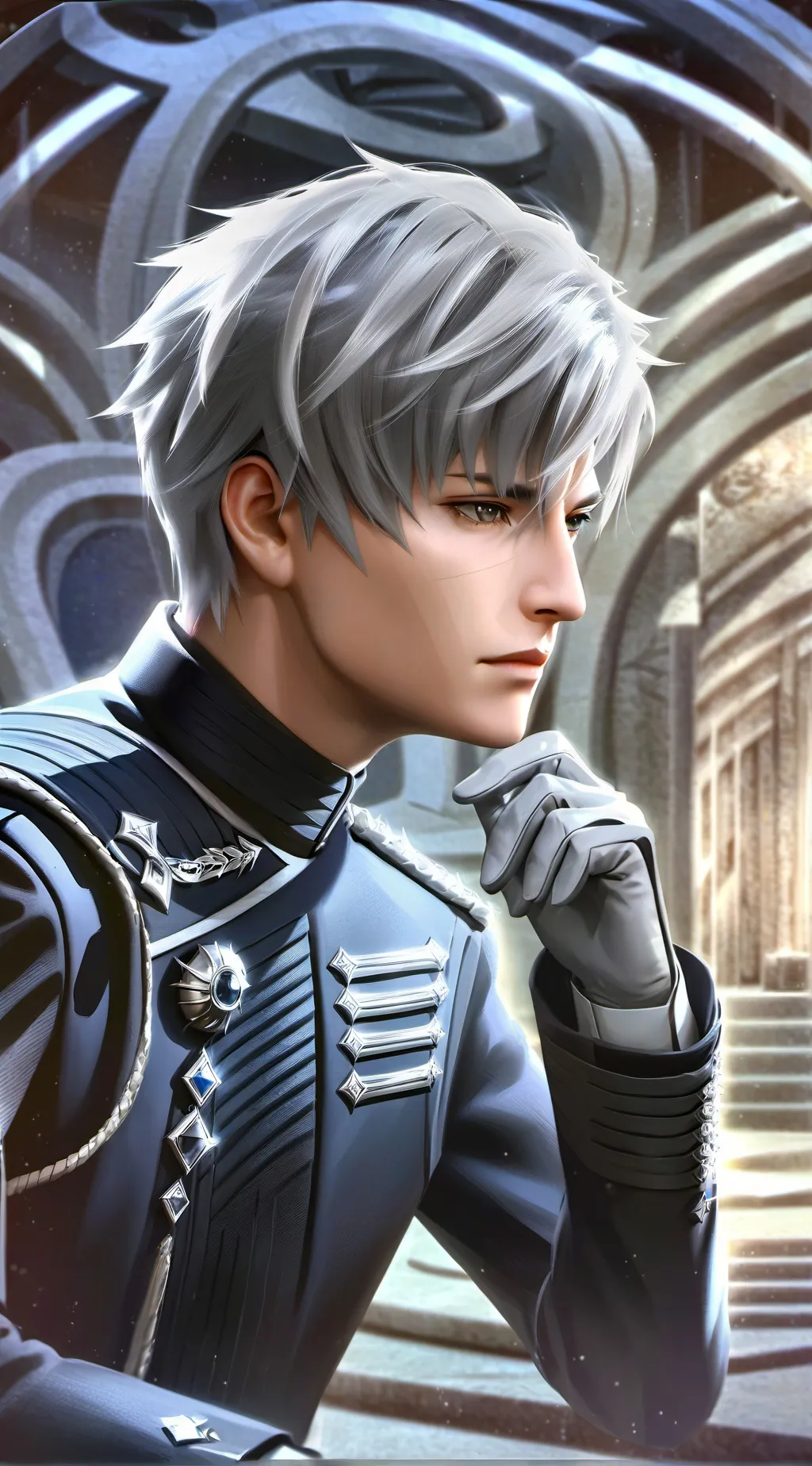 ai character: Kaworu Nagisa background