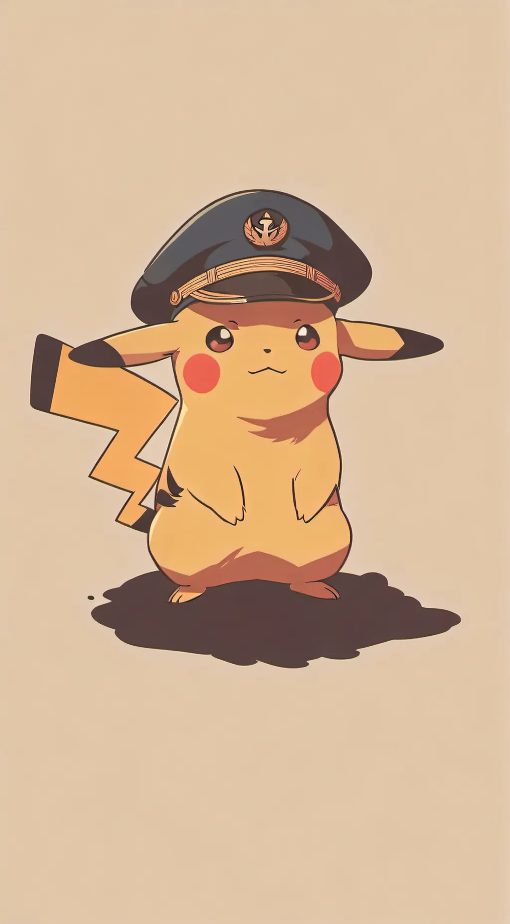 ai character: captain pikachu background