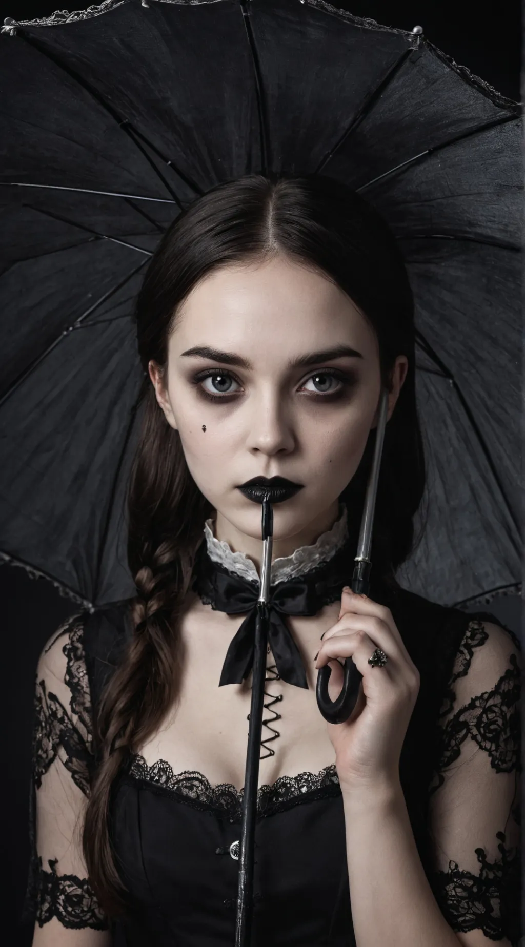 ai character: Wednesday Addams background