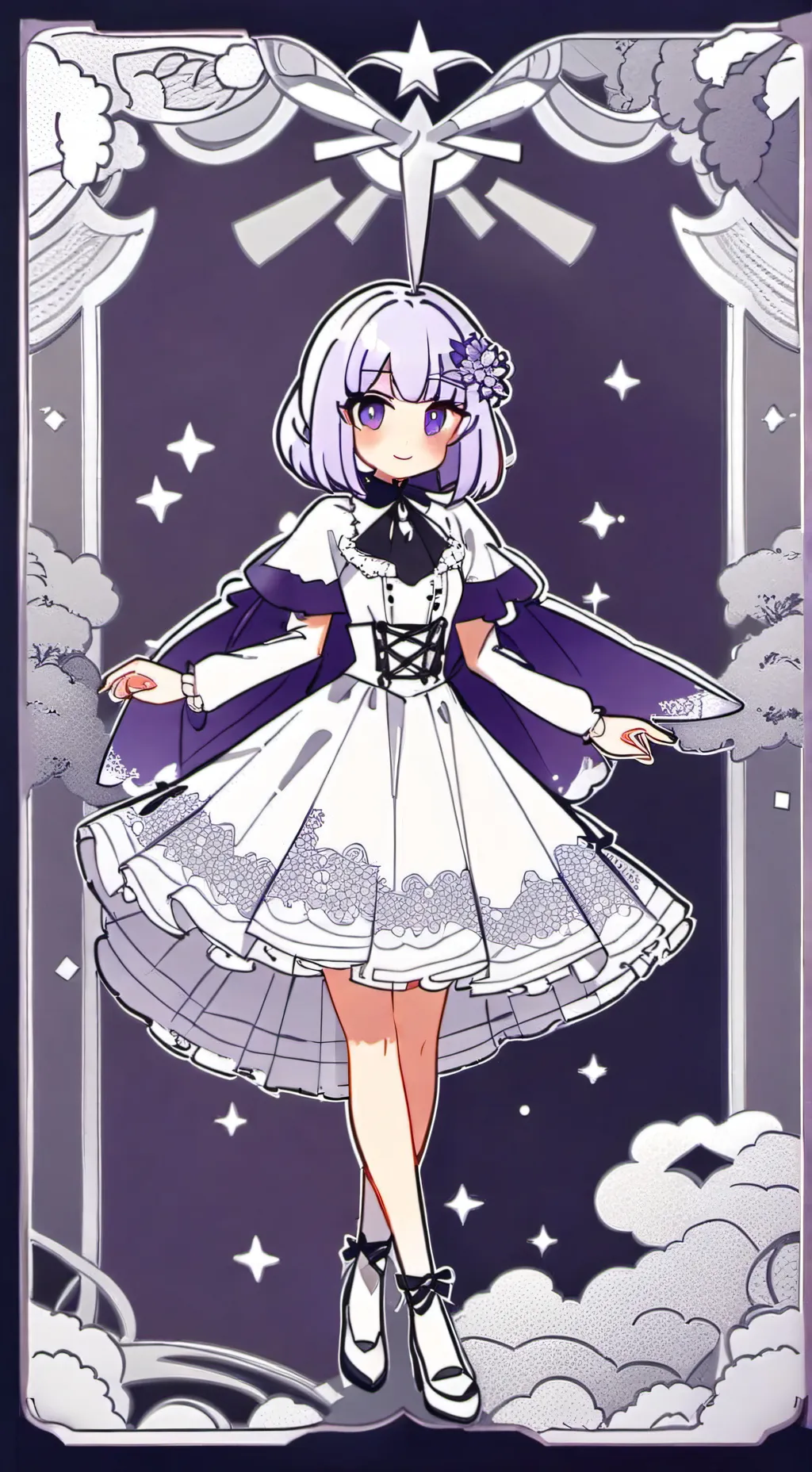 ai character: novia angelèn  background