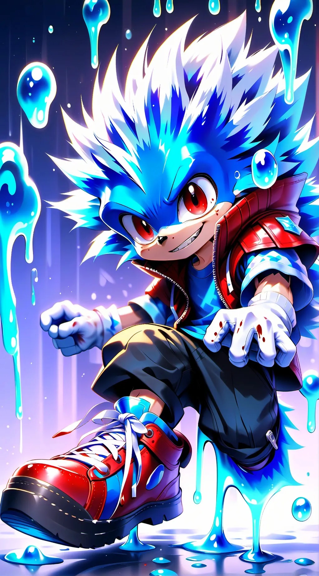 ai character: sonic exe. background