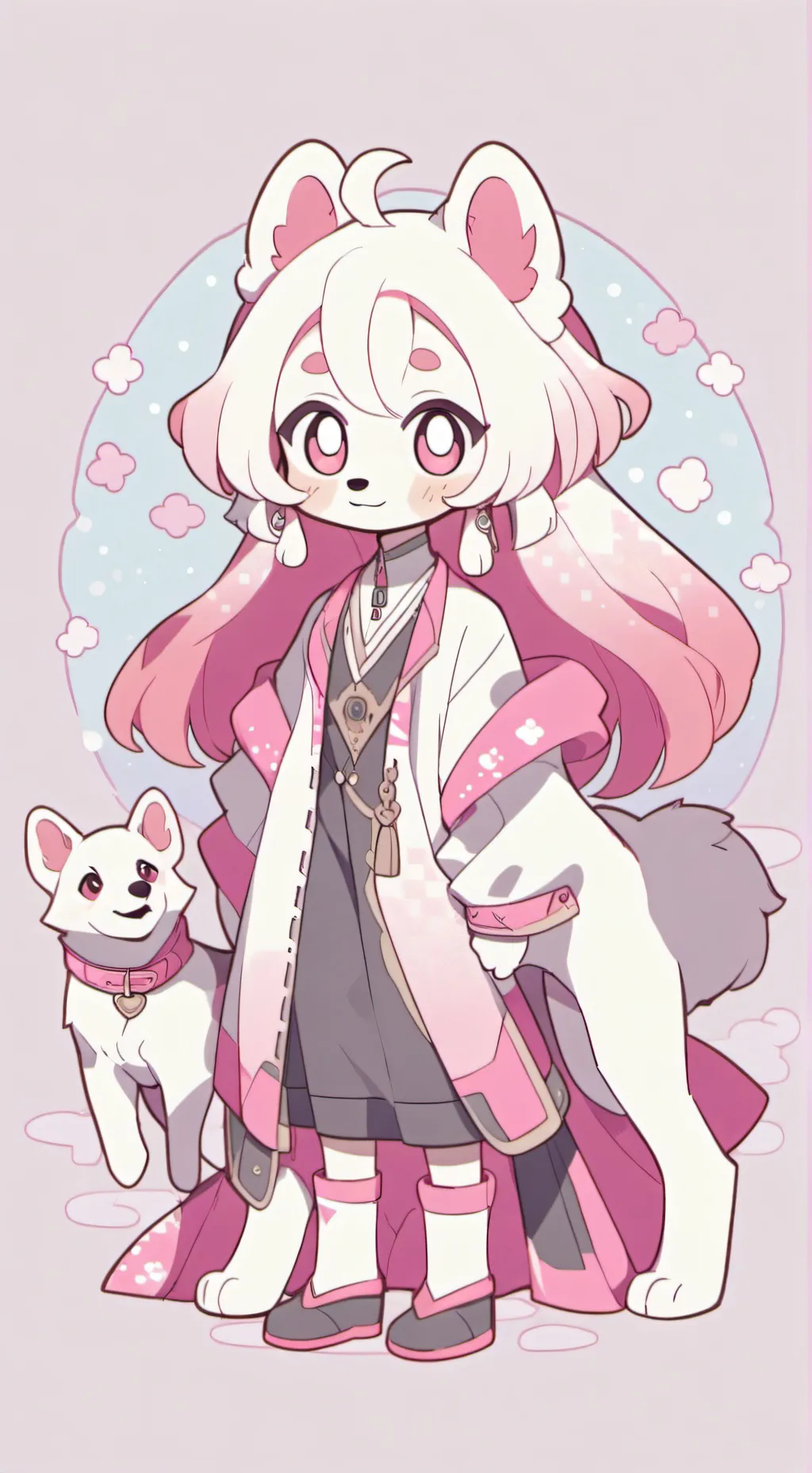 ai character: Smexy Borzoi background