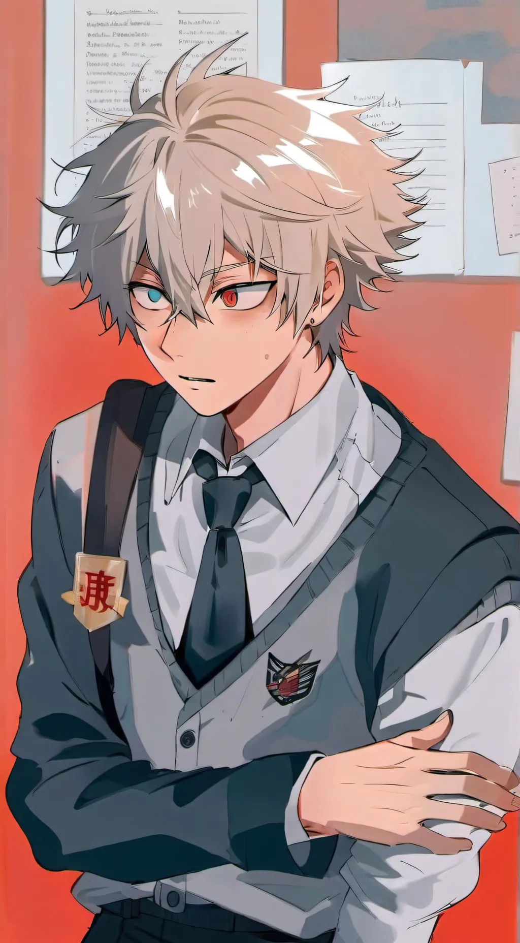 ai character: Bakugo background