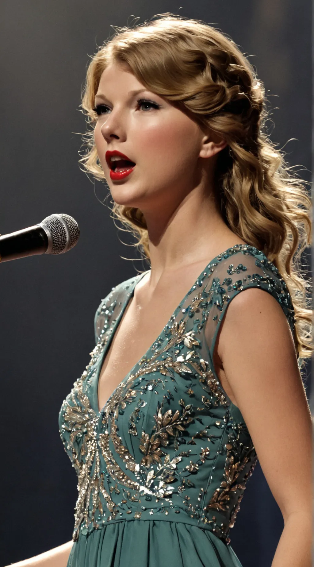 ai character: Taylor swift  background