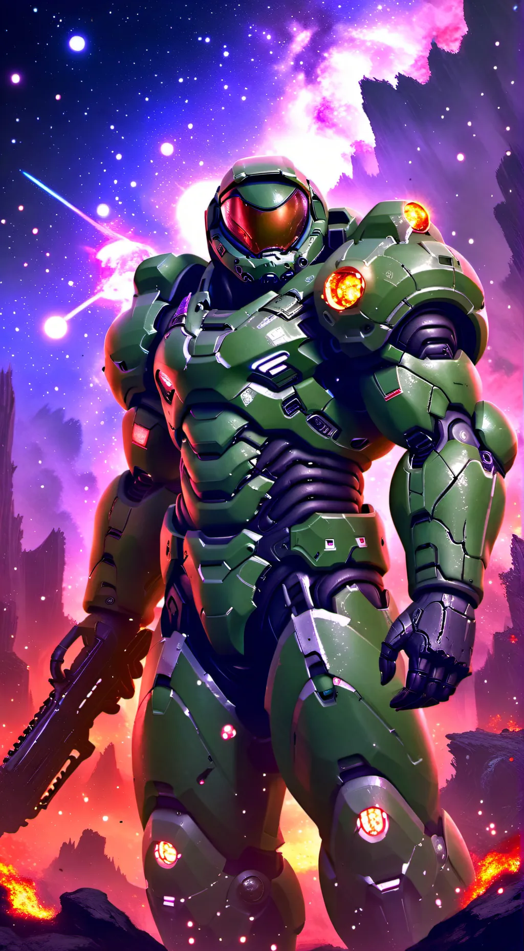 ai character: DOOM SLAYER  background