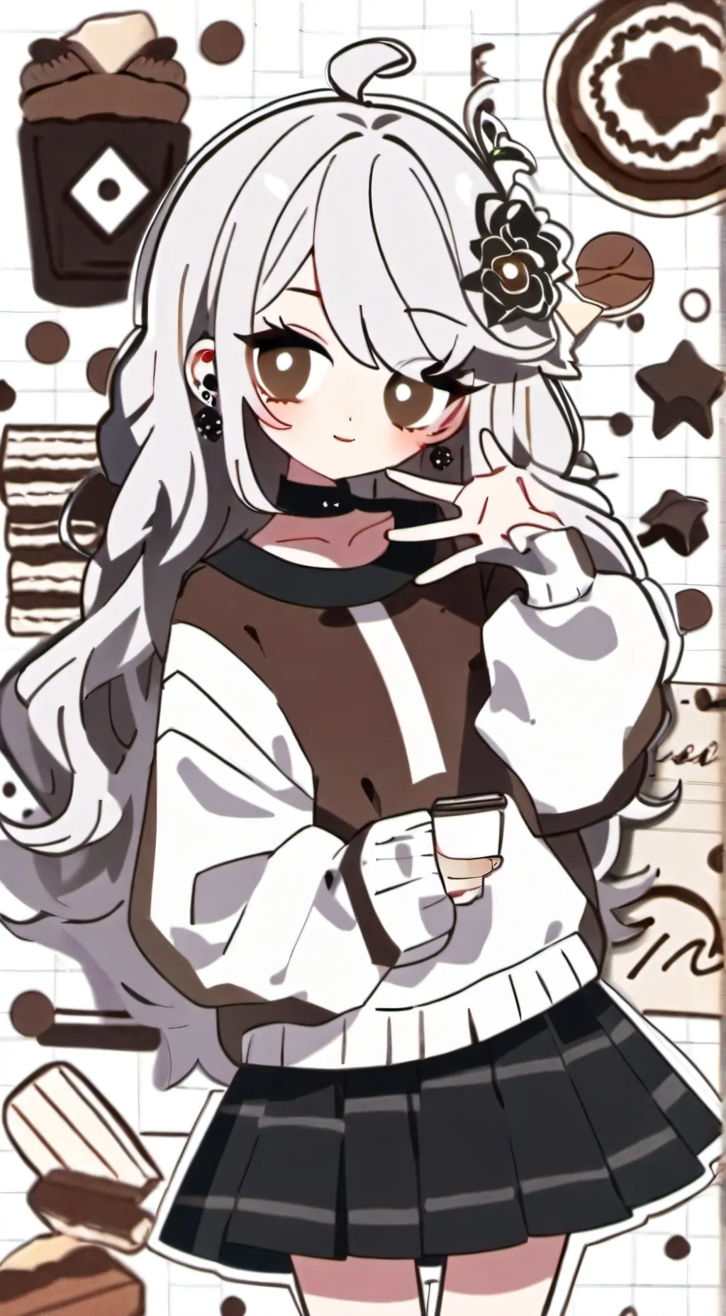 ai character: Cocoa background
