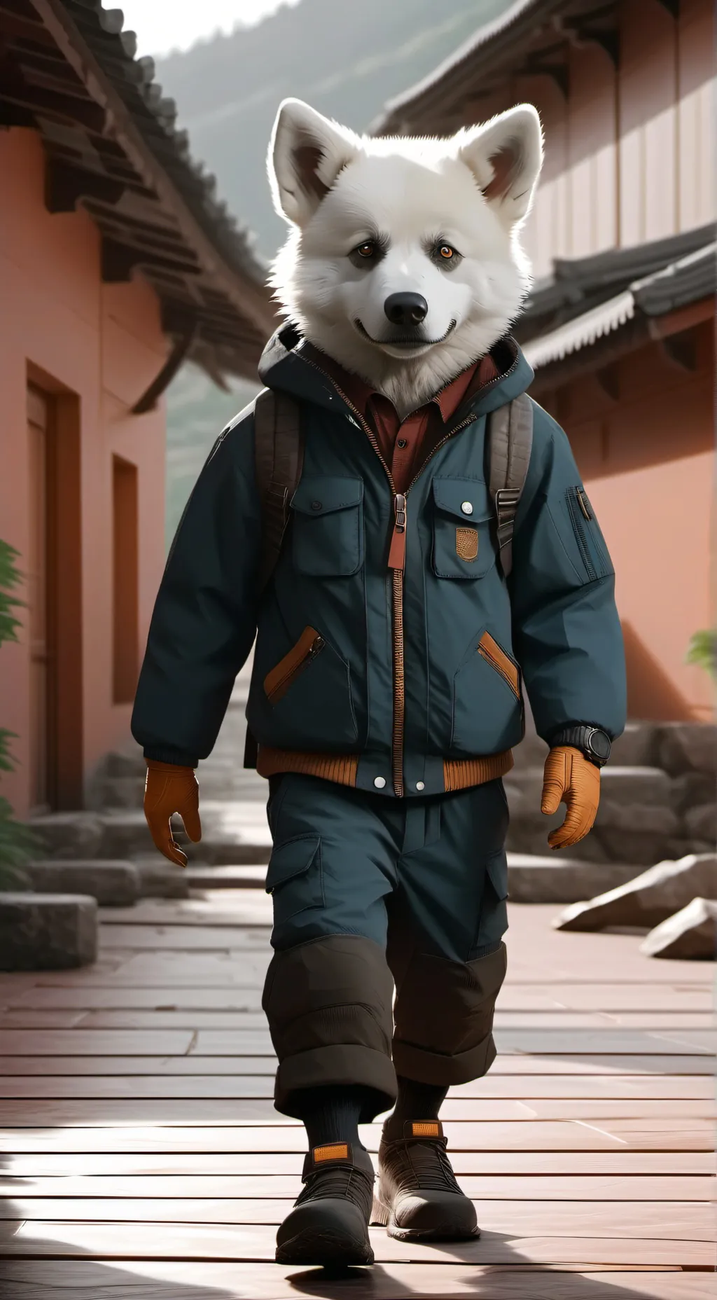 ai character: Osaka background