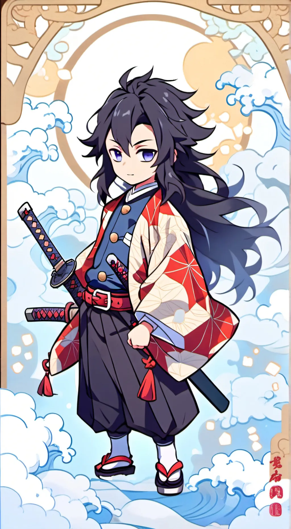 ai character: kny aftermath  background