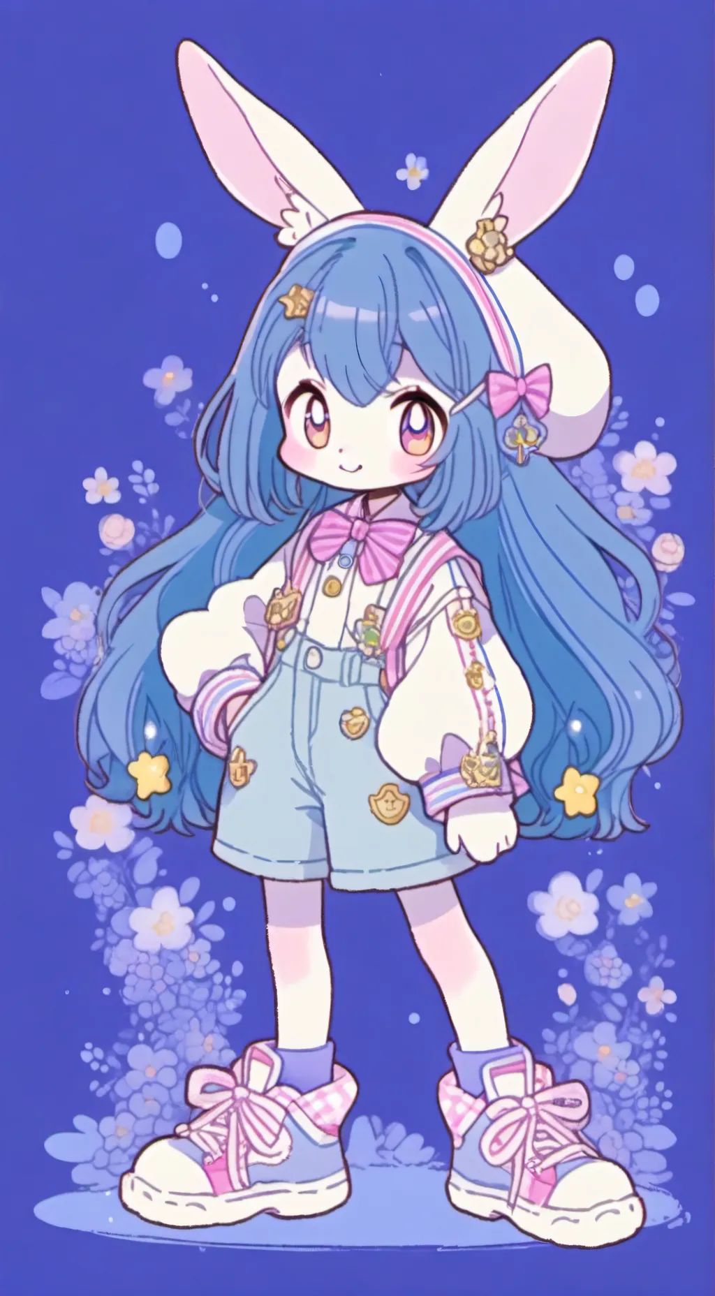 ai character: Cream the rabbit background