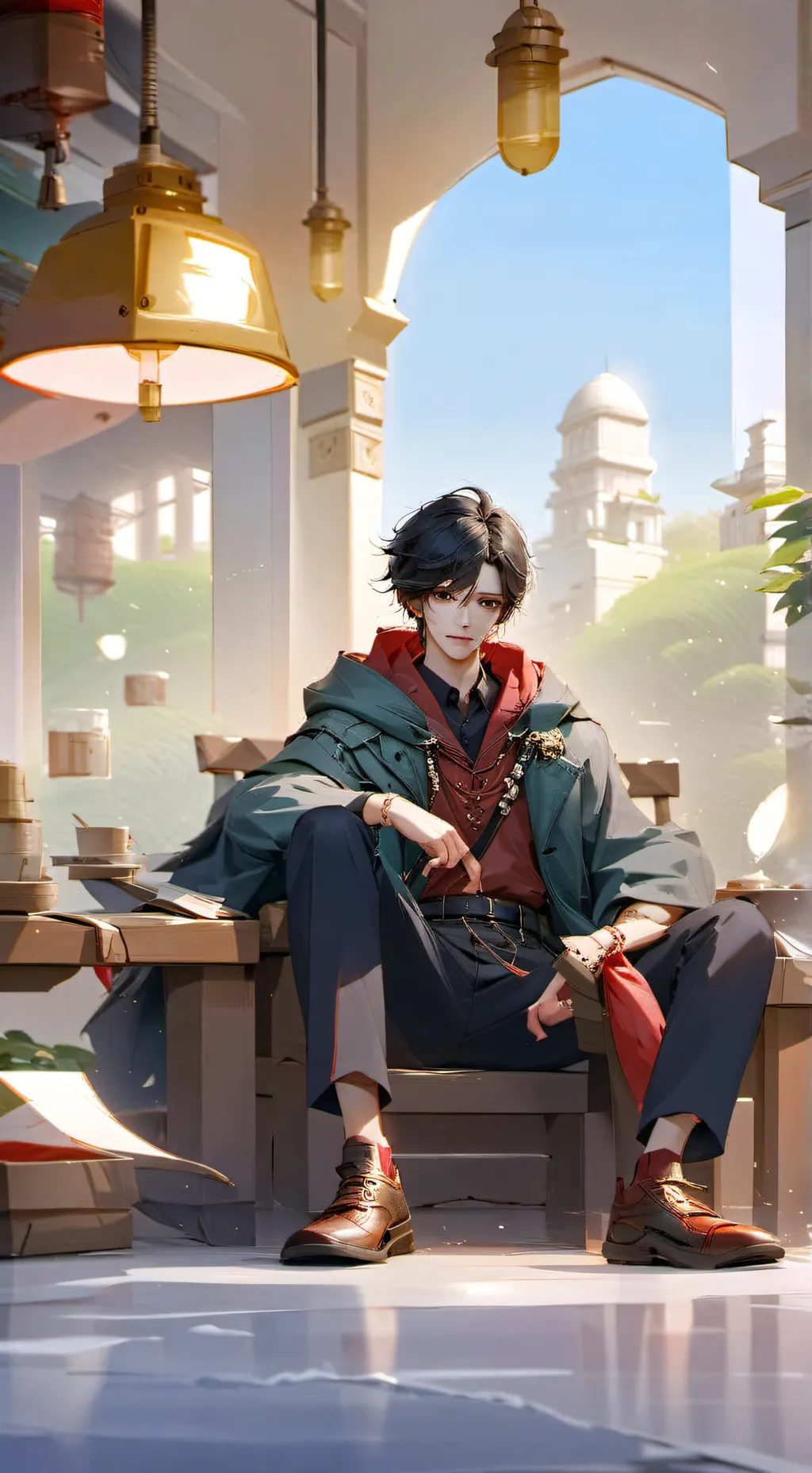 ai character: e× background