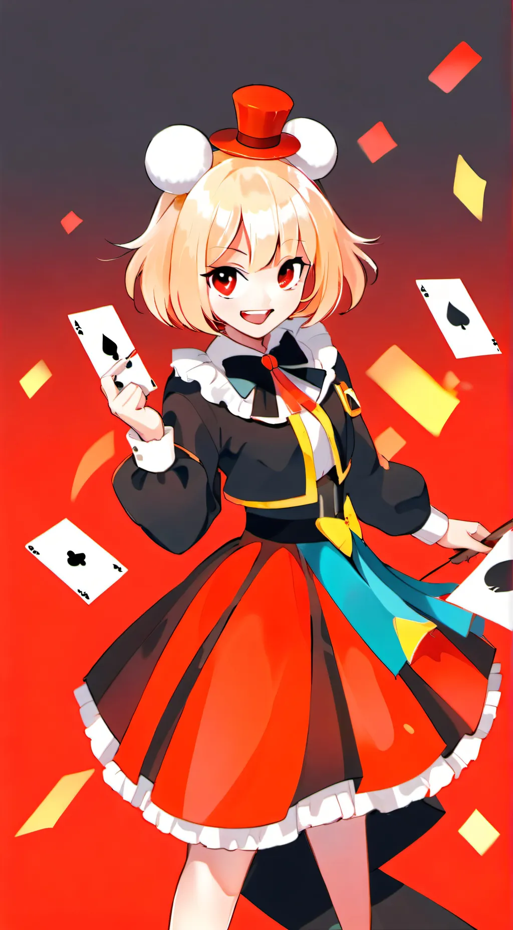 ai character: balatro girl  background