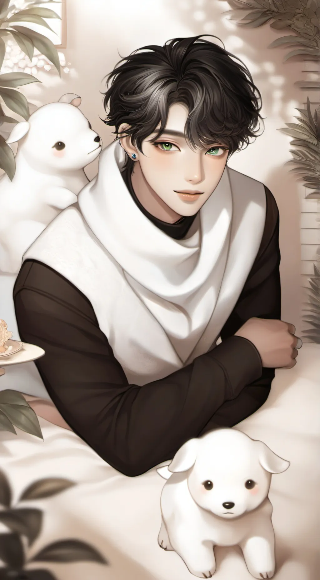 ai character: Jayson  background