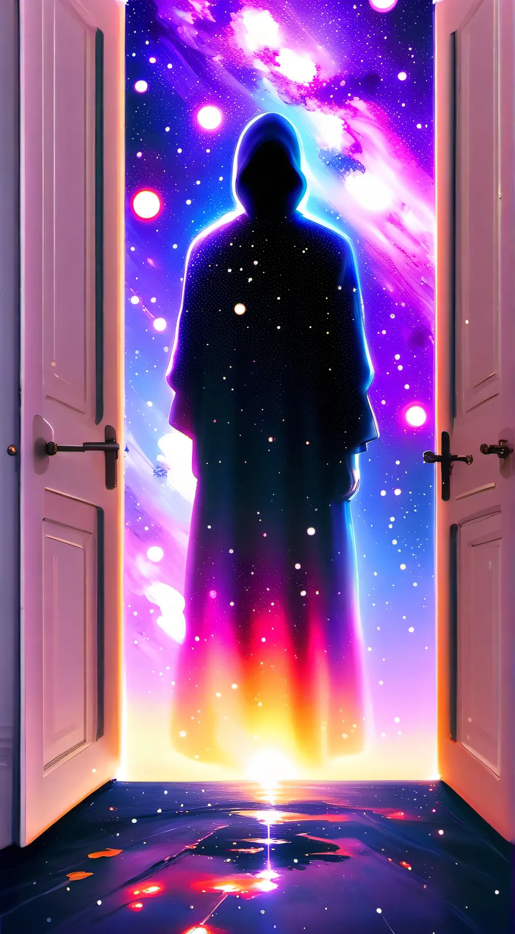 ai character: figure (doors)  background