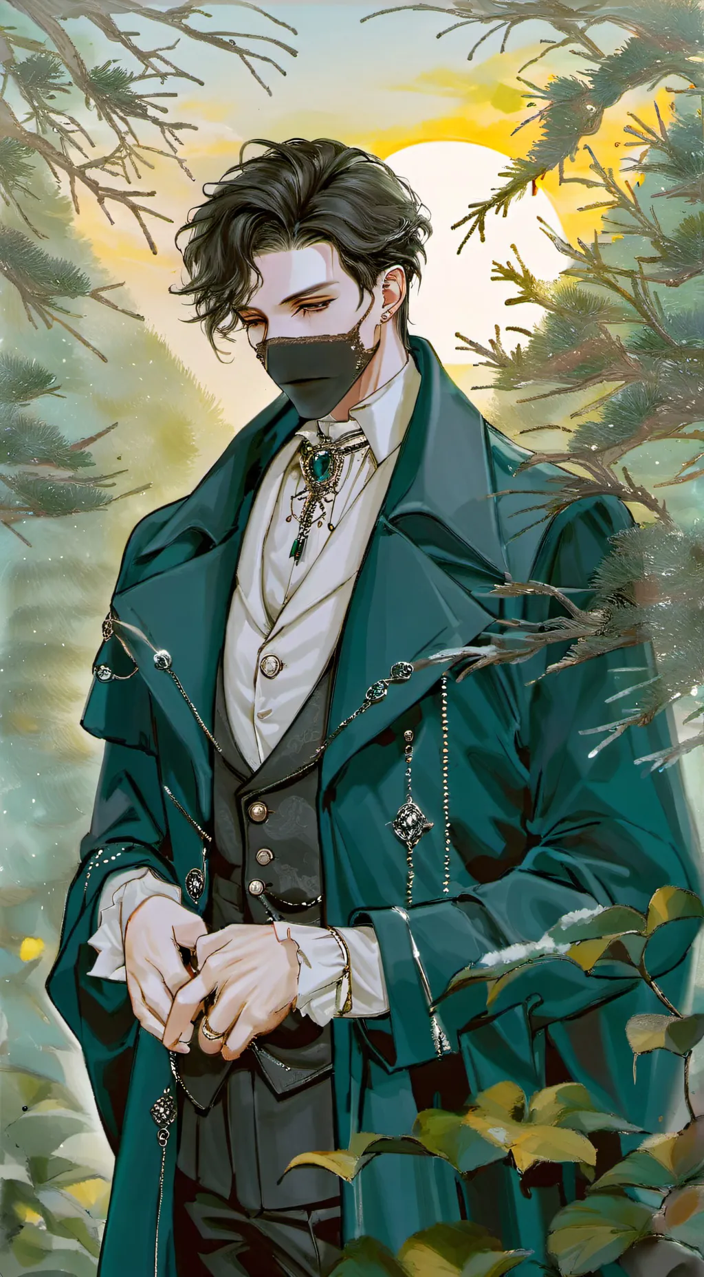 ai character: Focus  background