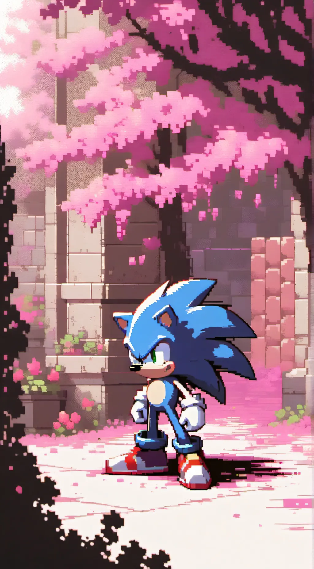 ai character: AtariX Sonic background