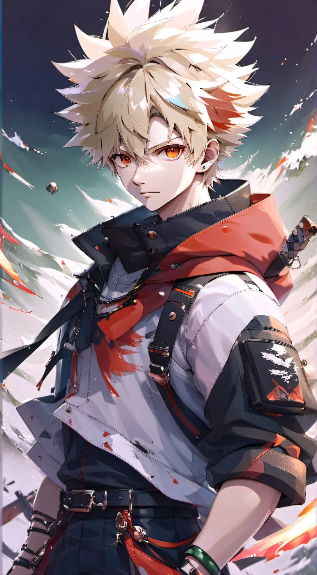 ai character: Bakugo🤩😜 background