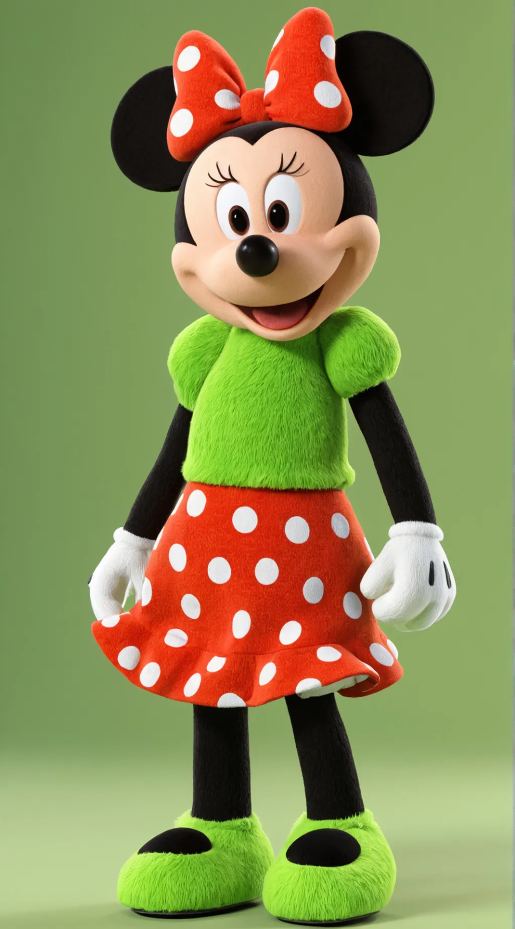 ai character: Minnie mouse  background